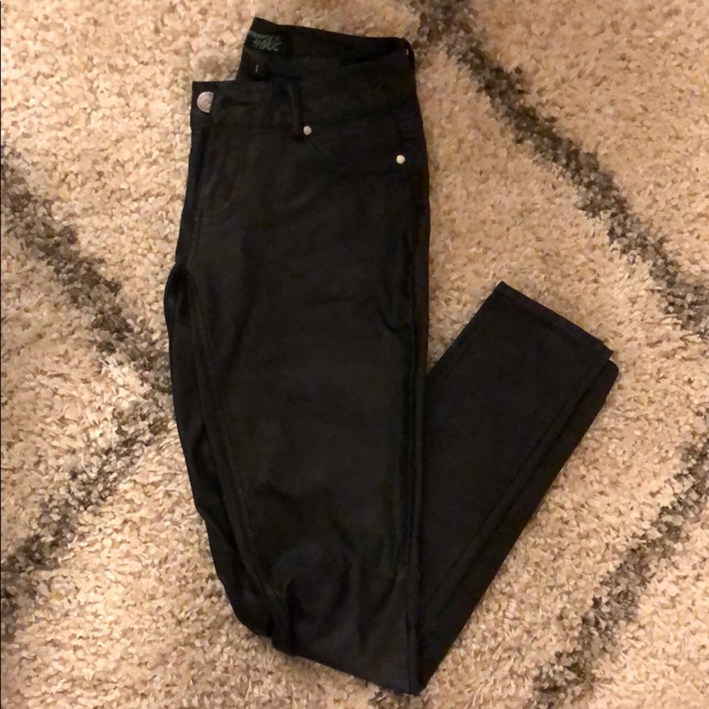 Black pleather pants